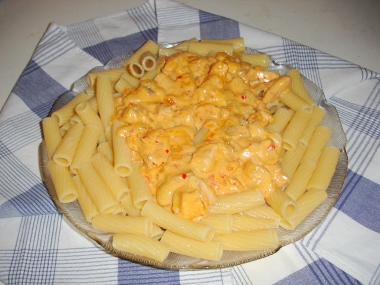 Recept Kyckling chili cayennepeppar pasta sås
